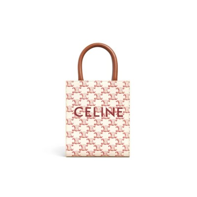 CELINE MINI TOTE IN CABAS TRIOMPHE PRINTS AND LEATHER 194372BZK.27ED (21*17*4cm)